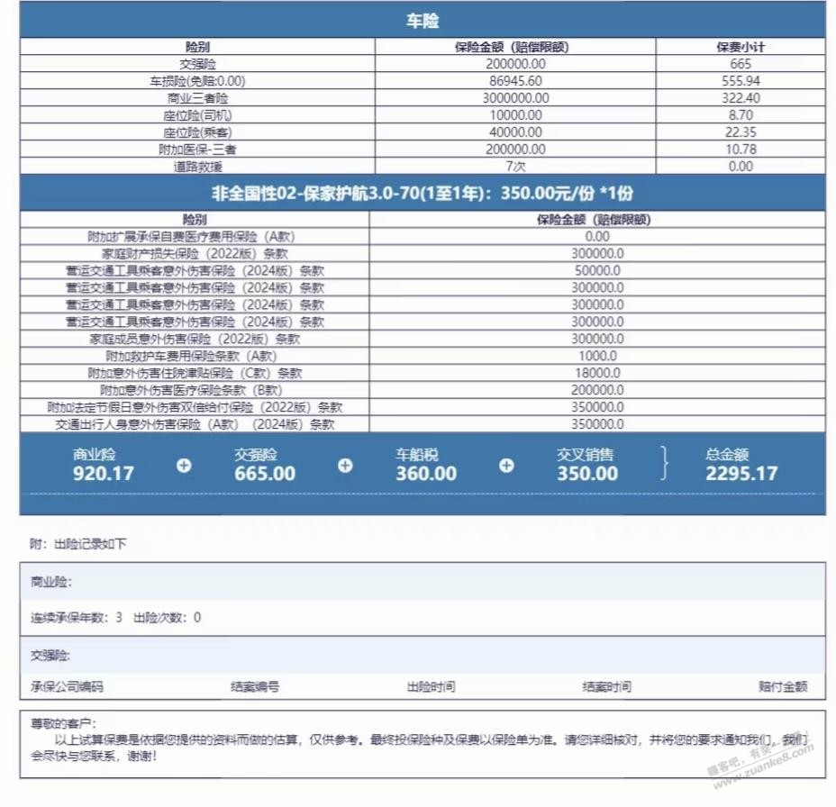 车险帮忙参考选择哪个